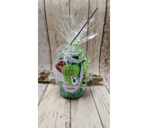 Stickserie ITH - Wunschglas Glücksglas Anhänger & liebe Worte